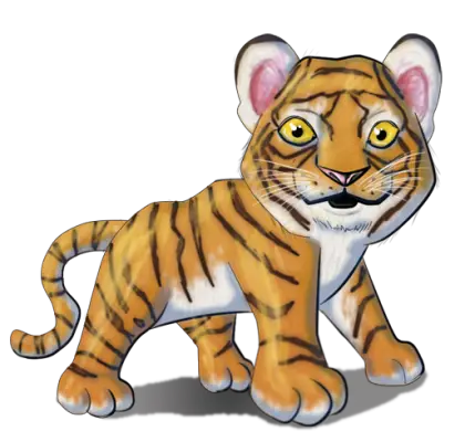 Cute Cartoon Tiger Illustration
