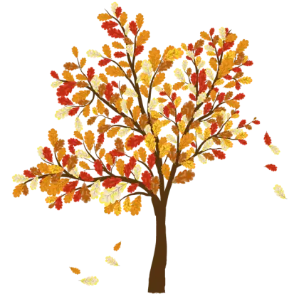 Colorful Autumn Tree Illustration