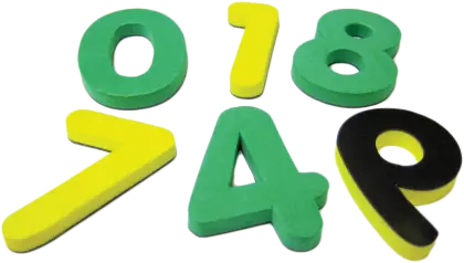 Colorful Foam Numbers