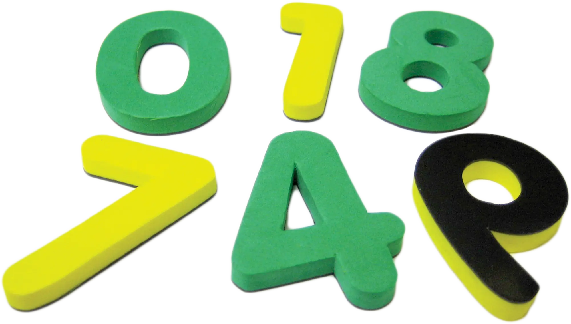 Colorful Foam Numbers