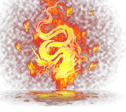 Fire Dragon Illustration