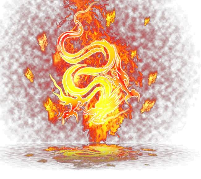 Fire Dragon Illustration