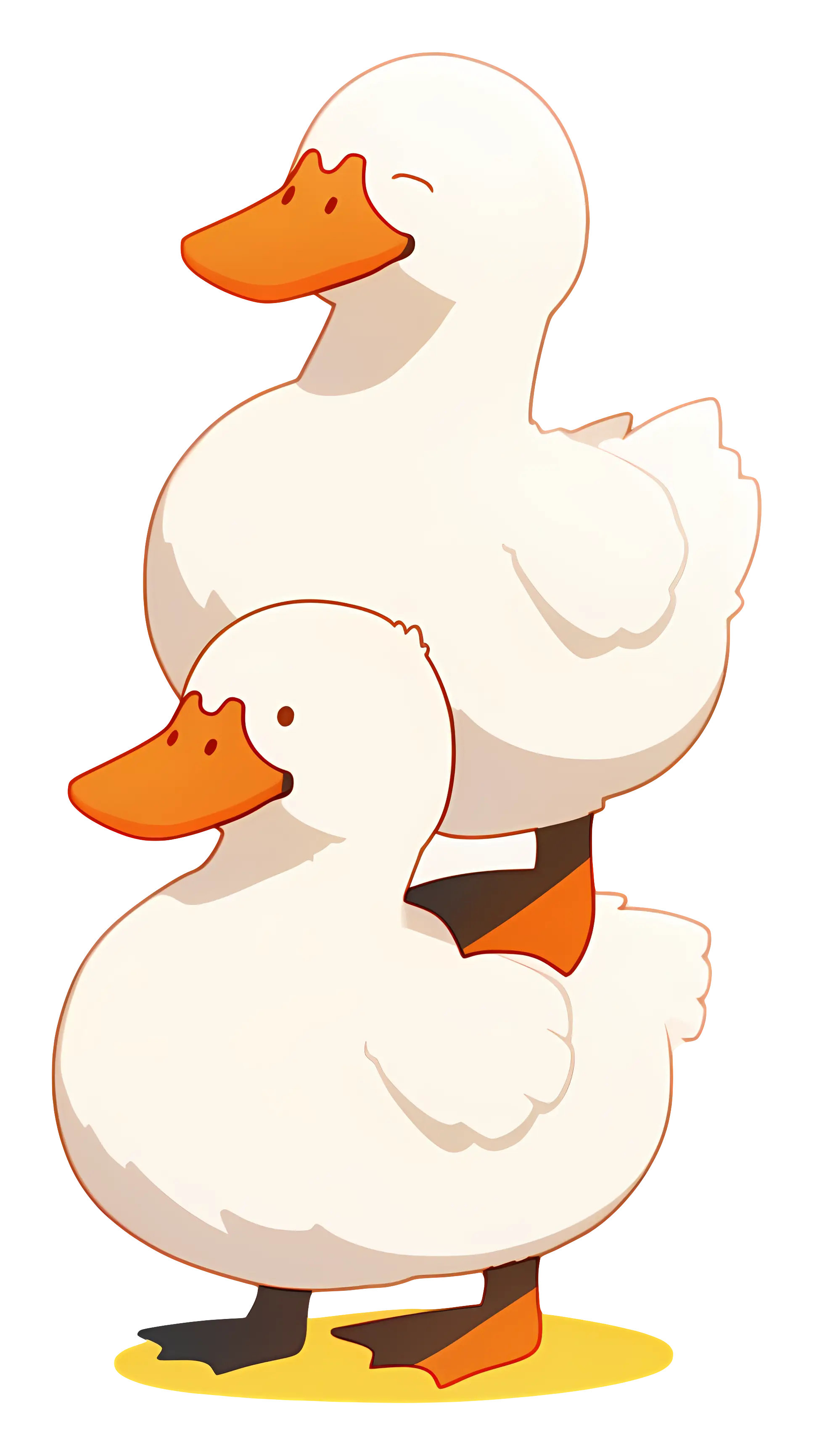 Two White Ducks