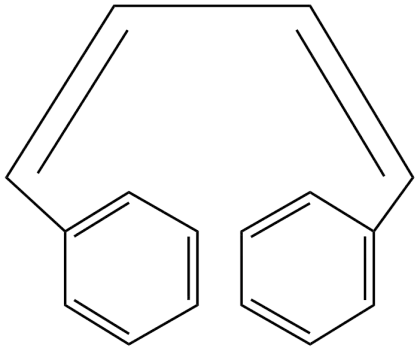 Chemical Structure Diagram with Benzene Rings