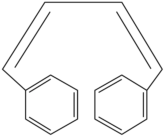 Chemical Structure Diagram with Benzene Rings