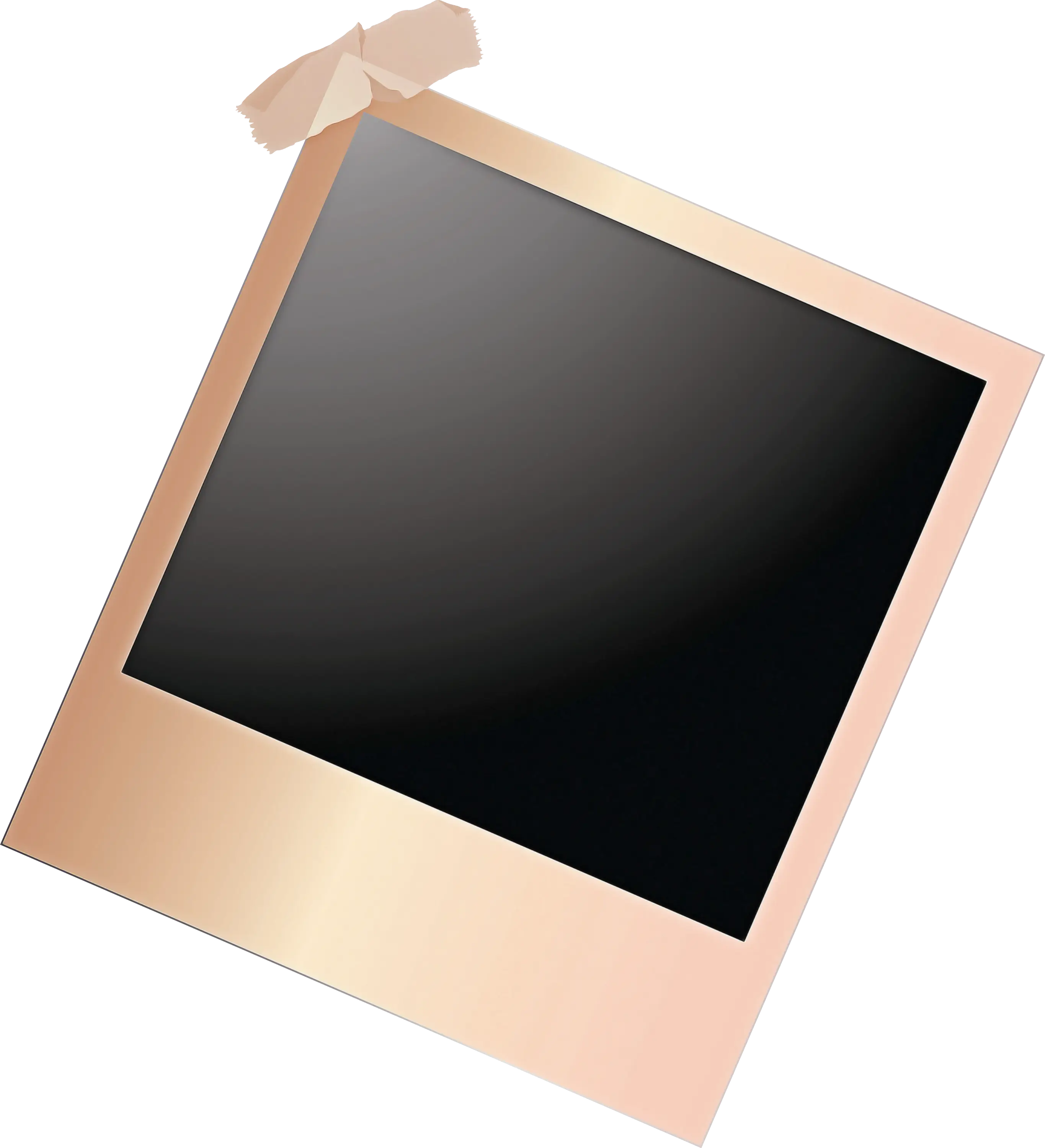 Polaroid Frame with Tape Detail
