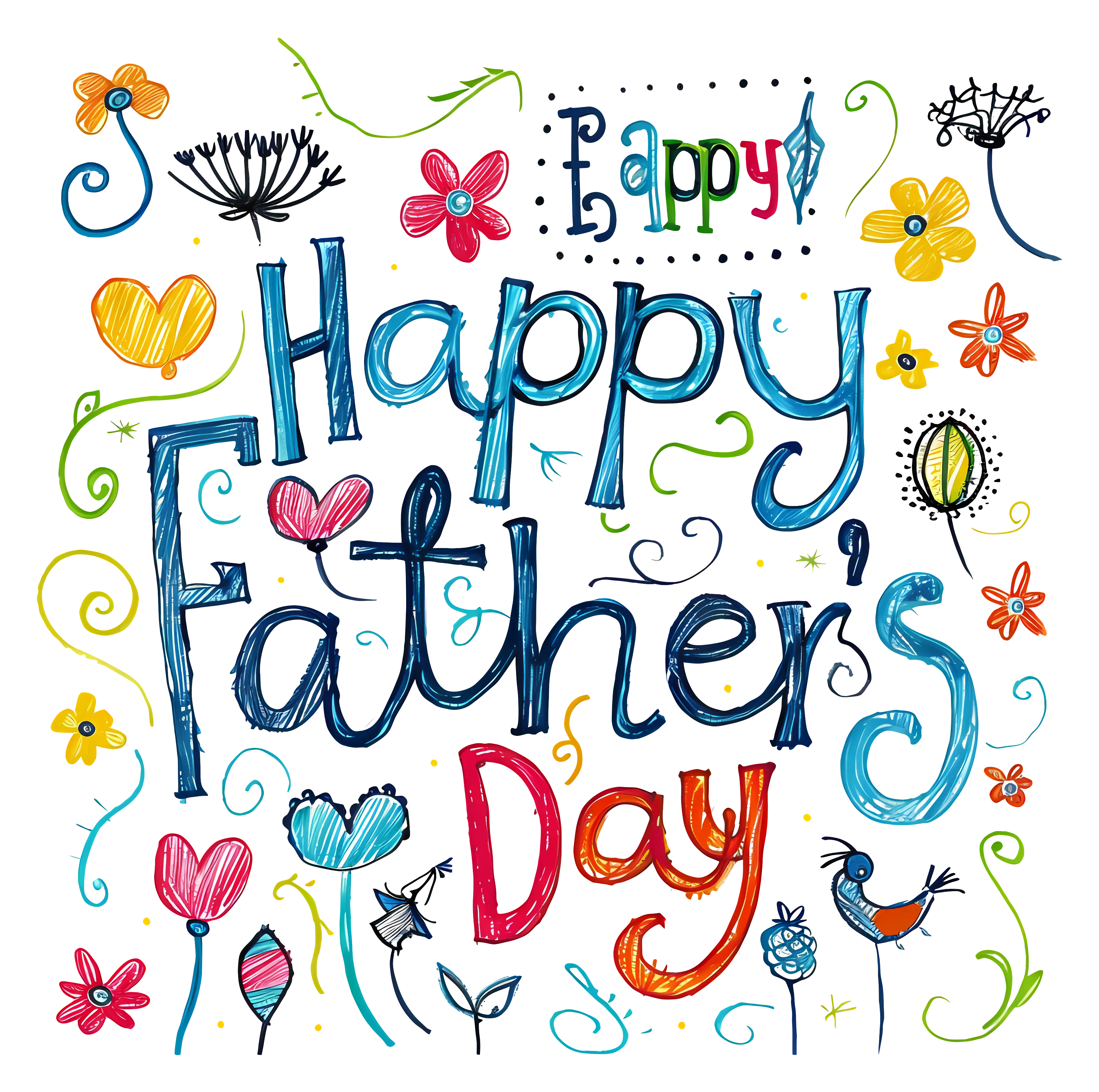 Happy Father&#039;s Day Doodle