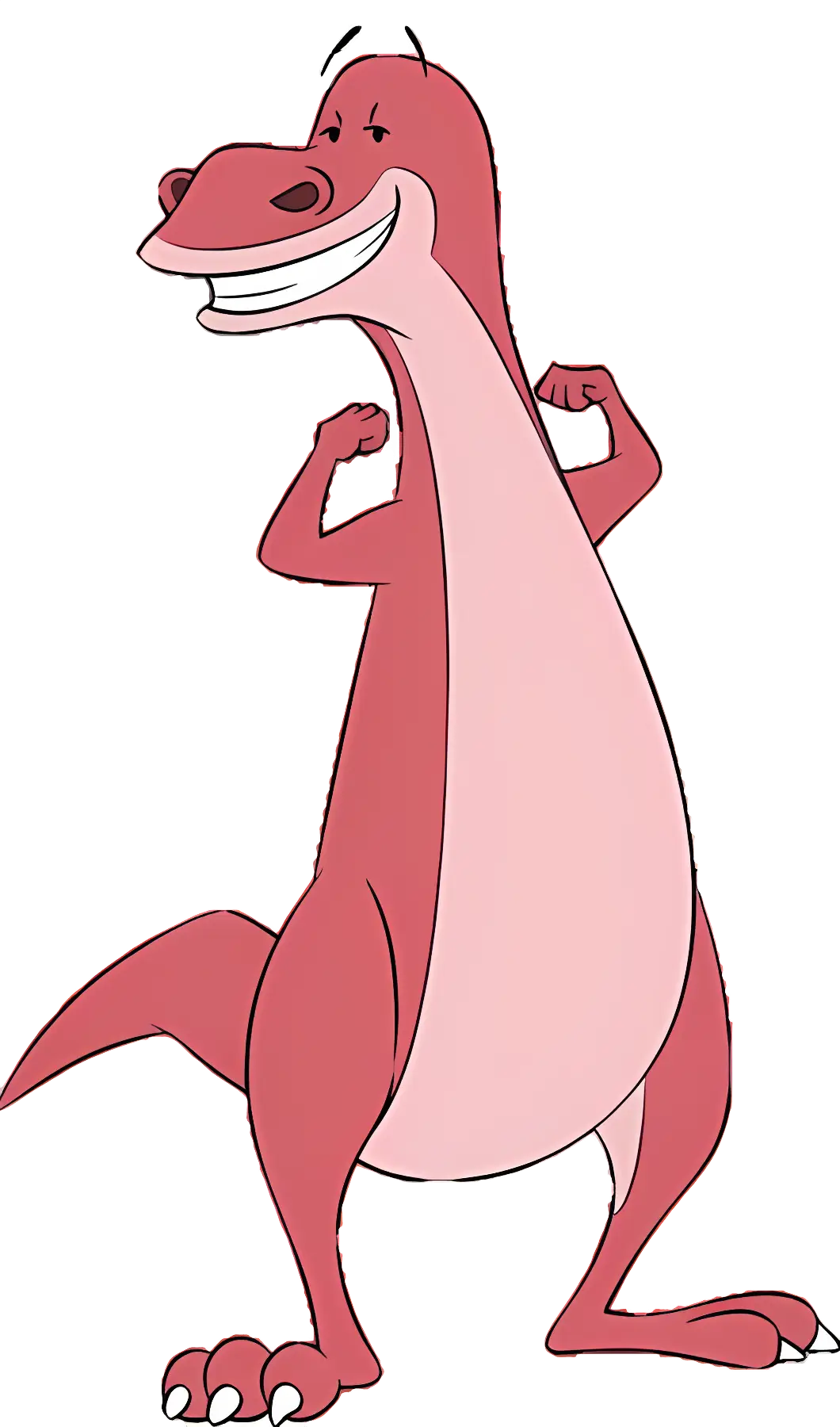 Pink Dinosaur Cartoon Character
