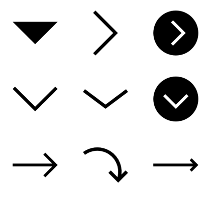 Simple Arrows in Different Directions