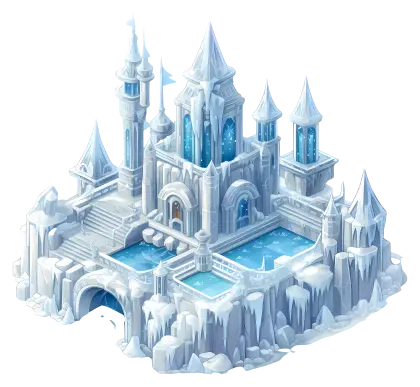 Fantasy Icy Castle Illustration