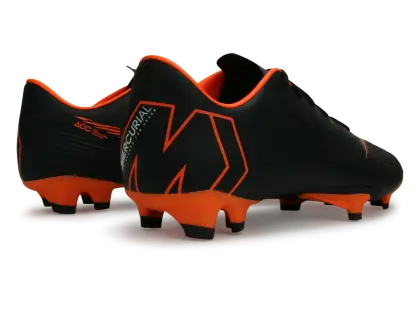 Black and Orange Soccer Cleats Design