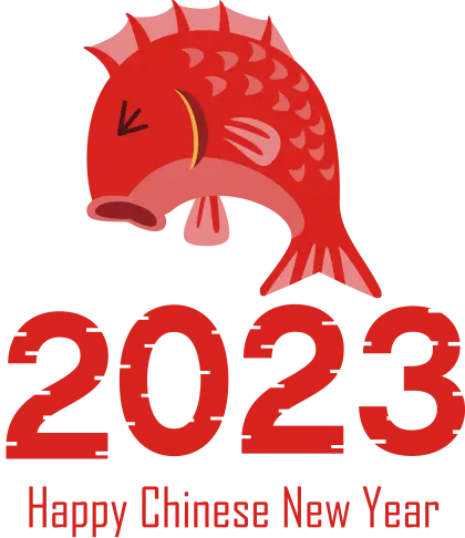 Lucky Red Carp Fish for Chinese New Year 2023