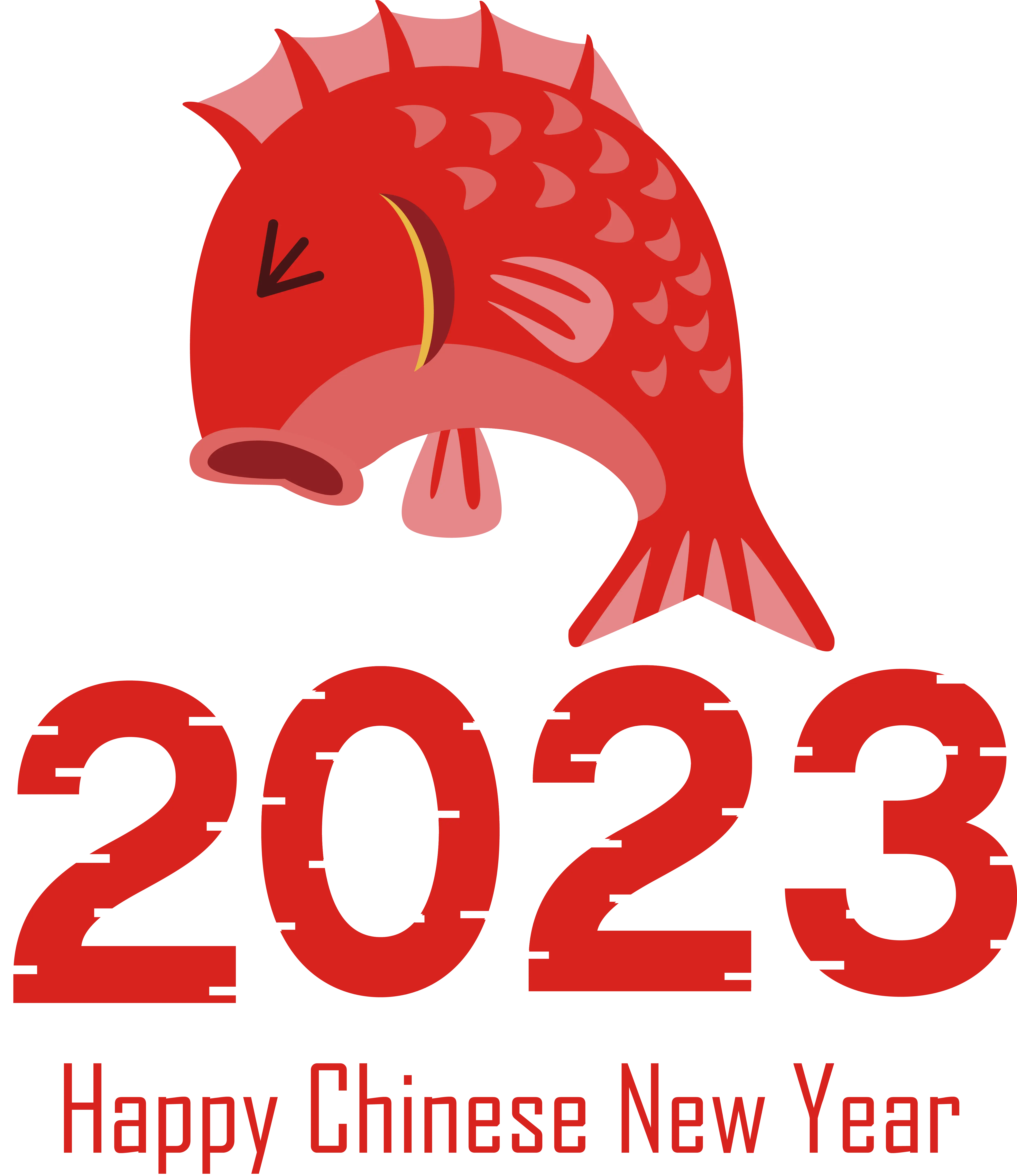 Lucky Red Carp Fish for Chinese New Year 2023