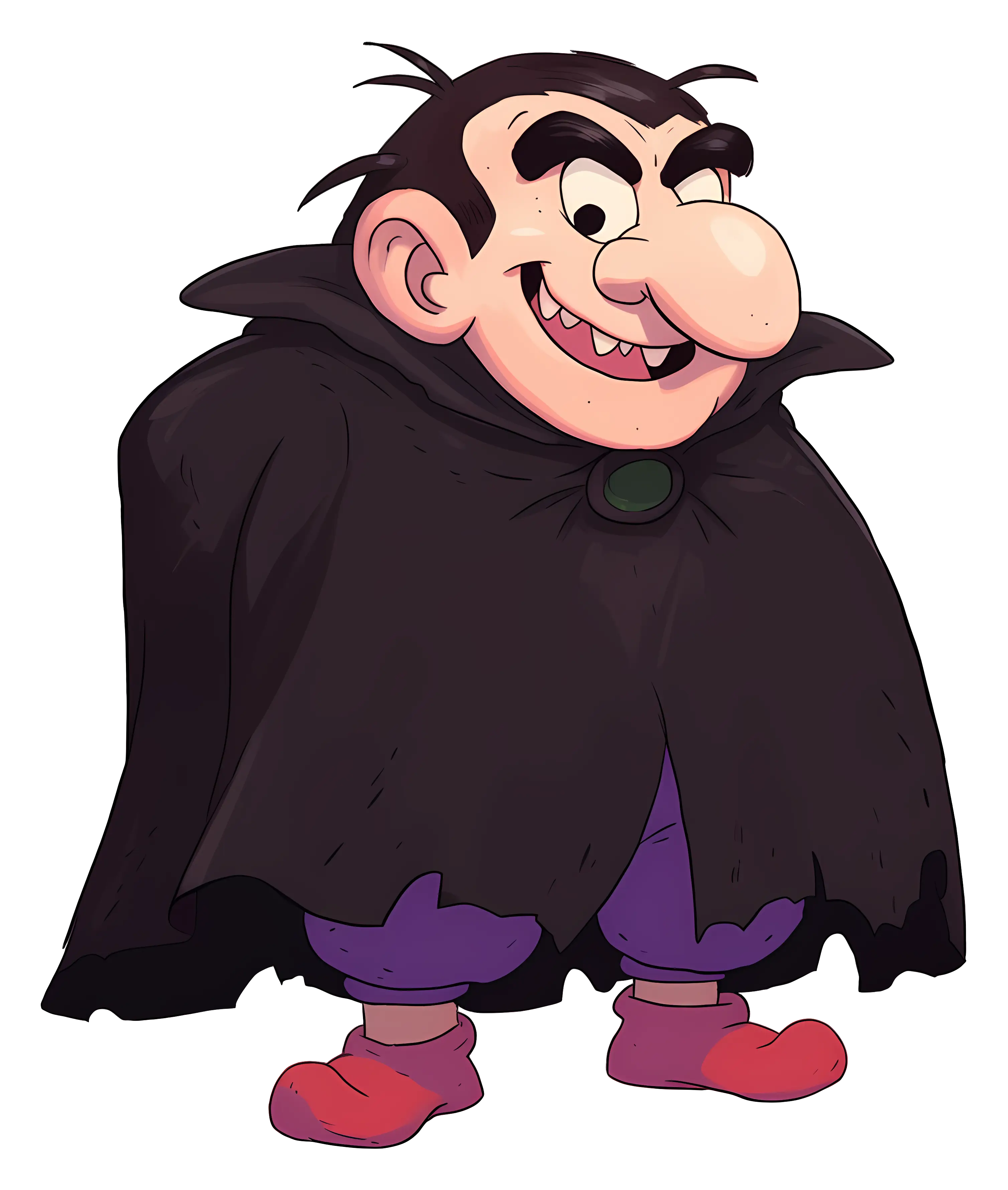 Cartoon Villain with Cloak