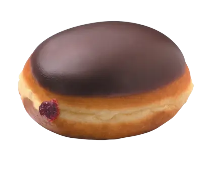 Chocolate Glazed Jelly-Filled Donut