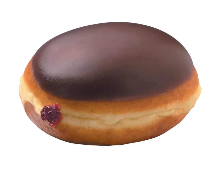 Chocolate Glazed Jelly-Filled Donut