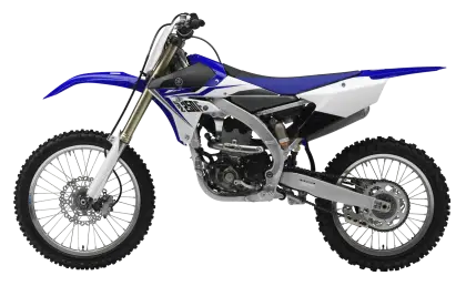 Blue and White Dirt Bike Design