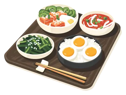 Assorted Food on a Tray