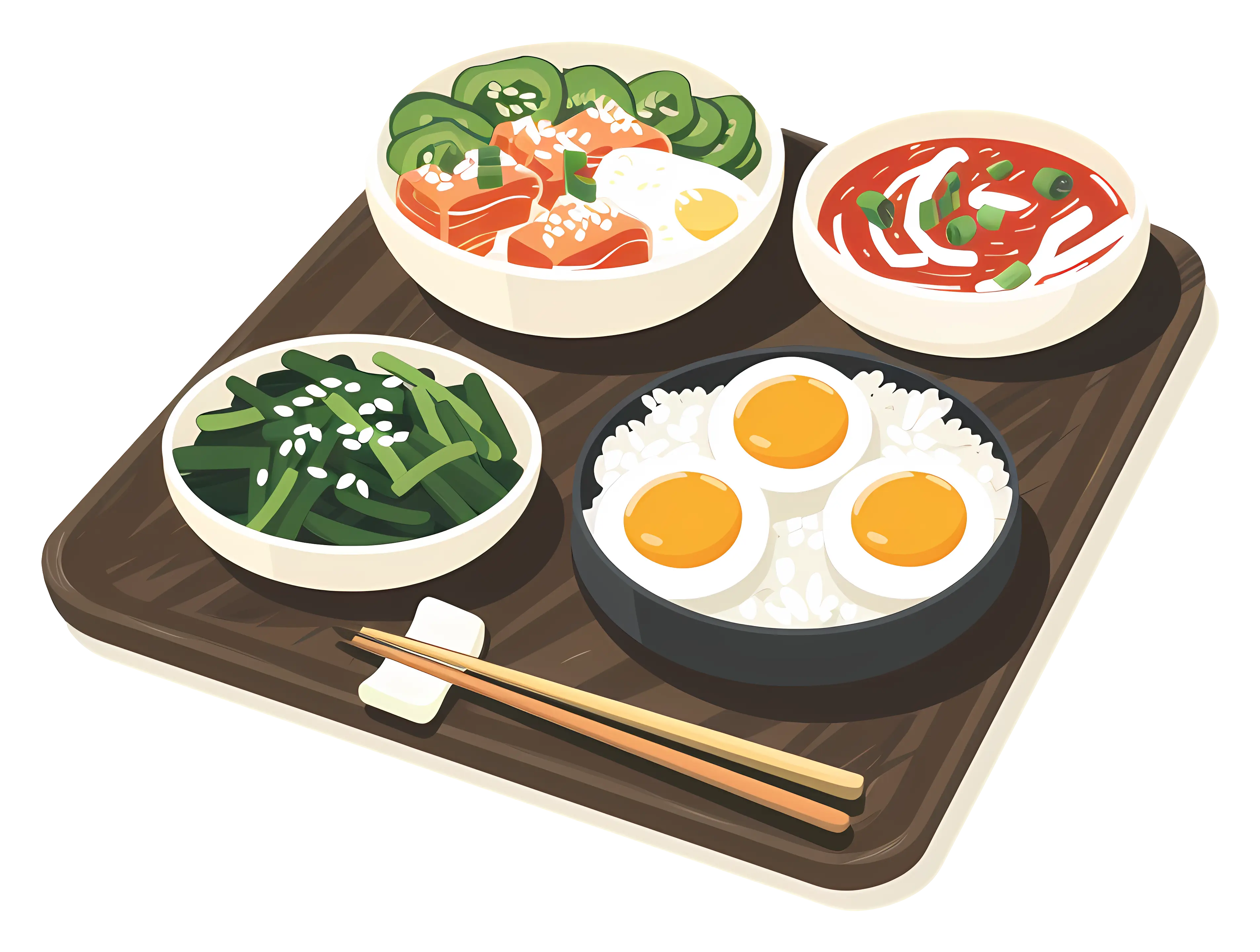 Assorted Food on a Tray