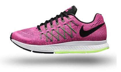 Pink and Black Running Shoe