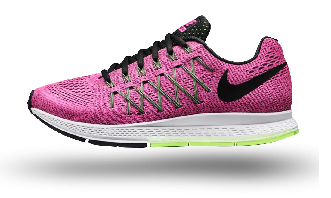 Pink and Black Running Shoe
