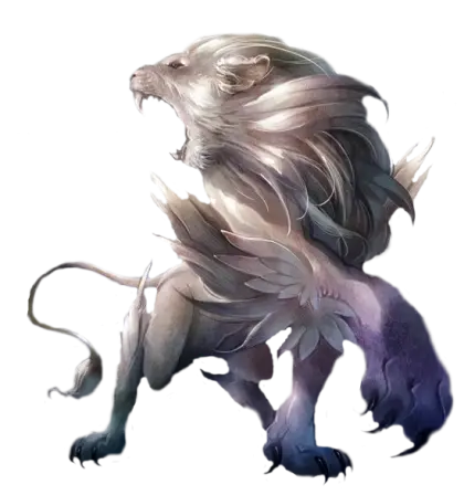 Mythical Lion with Majestic Mane