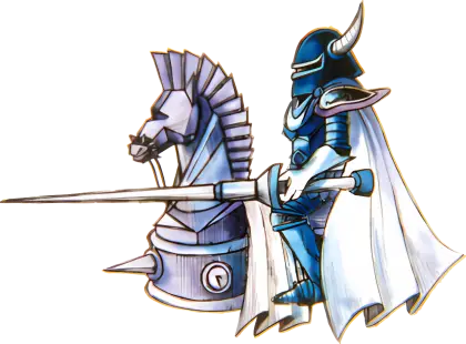 Medieval Knight and Horse Illustration
