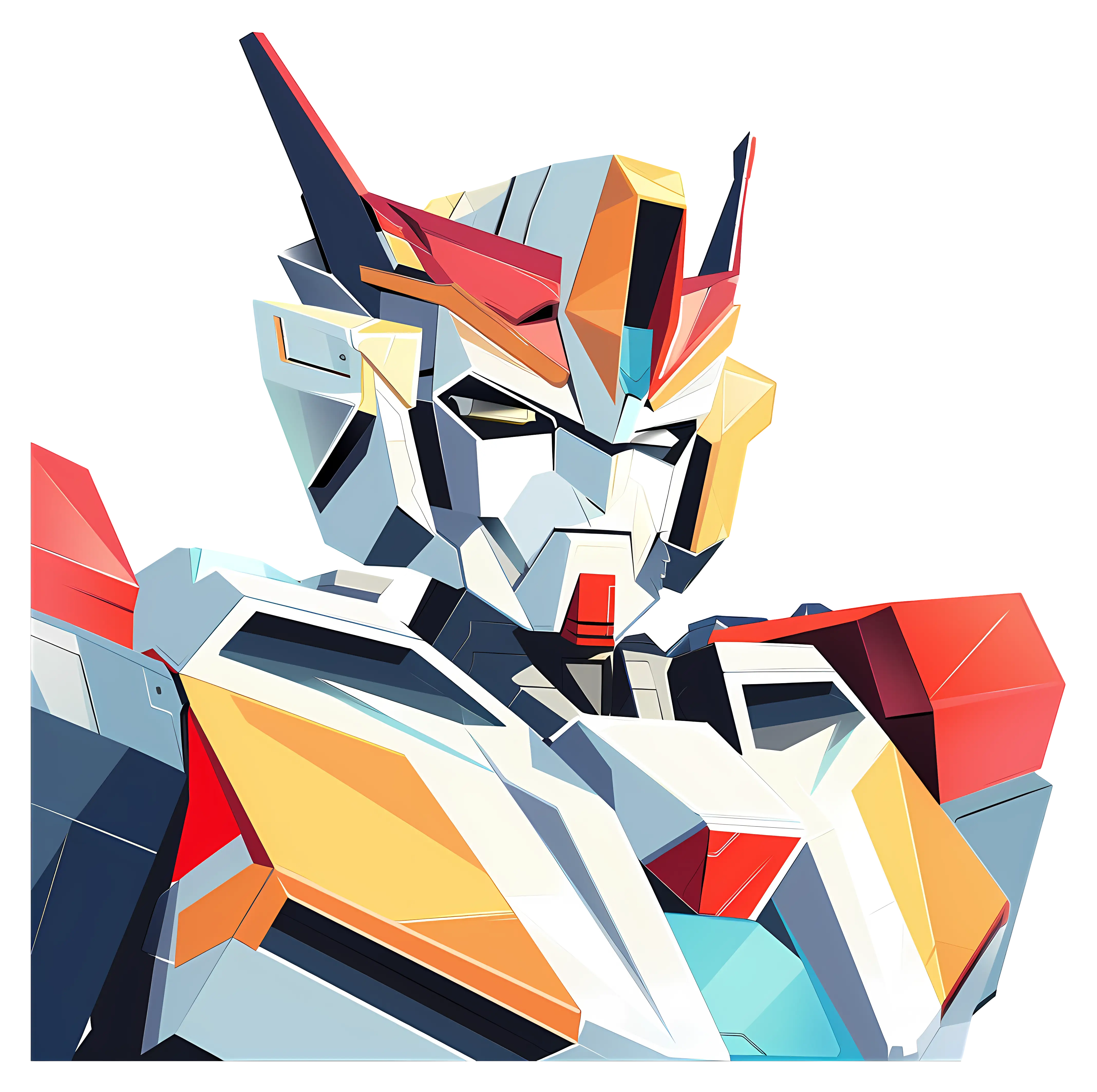 Colorful robot character