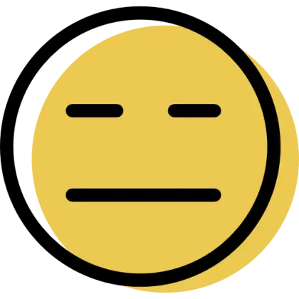 Neutral Face Emoji for Expression