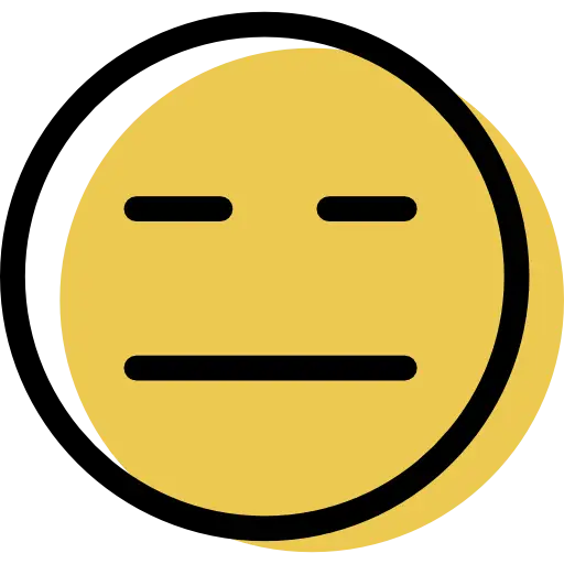 Neutral Face Emoji for Expression