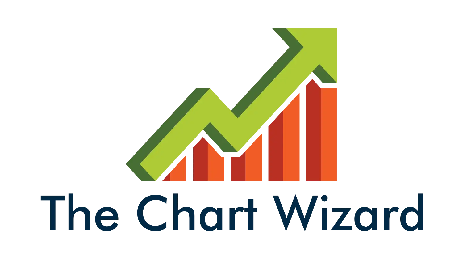 The Chart Wizard Logo with Upward Arrow