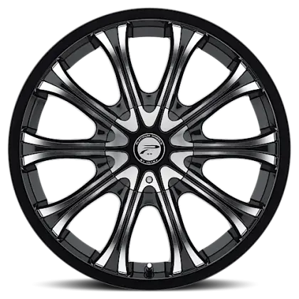 Black Alloy Car Wheel Design