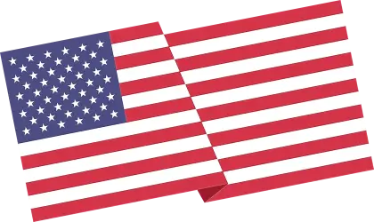 Flag of the United States with Stars and Stripes