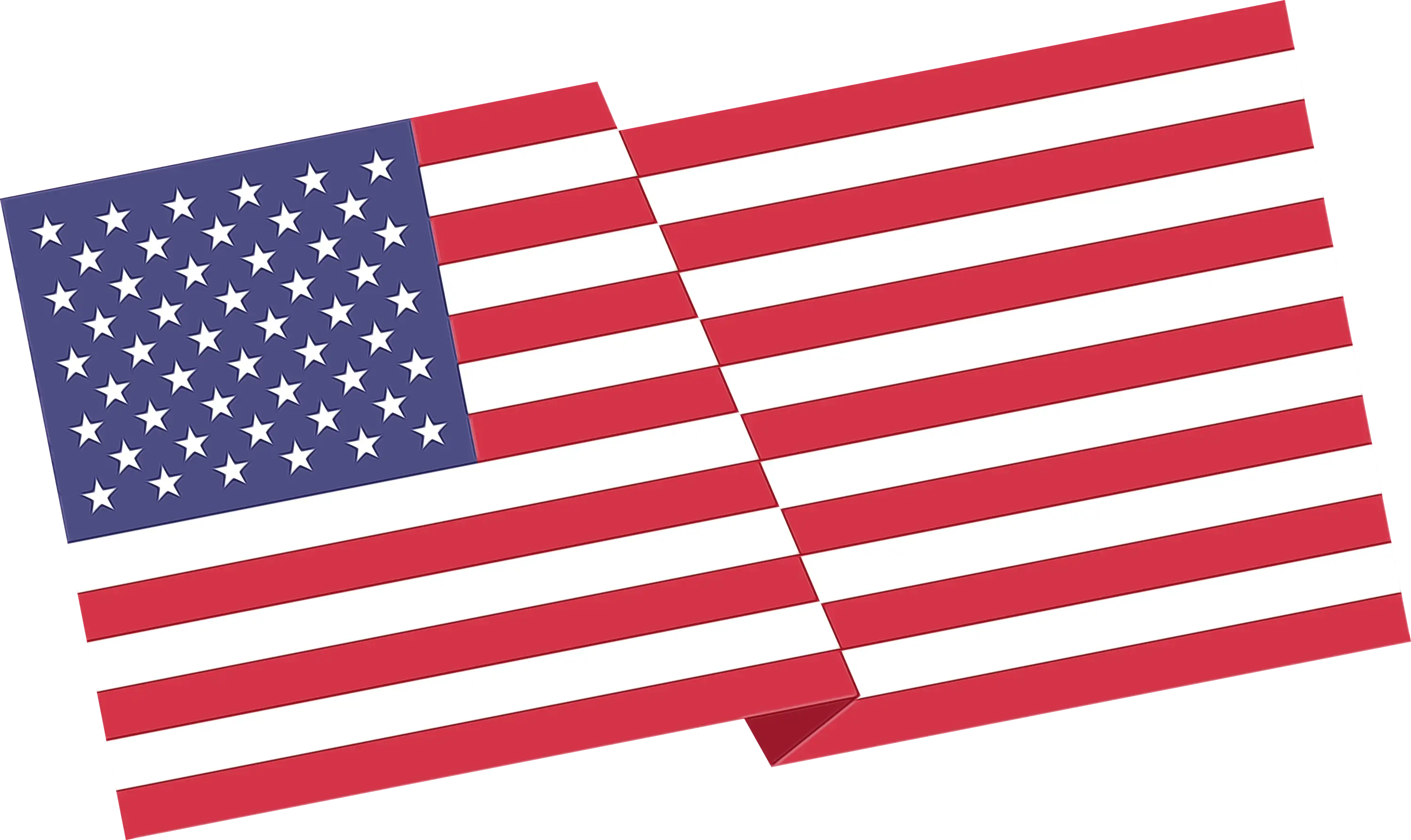Flag of the United States with Stars and Stripes