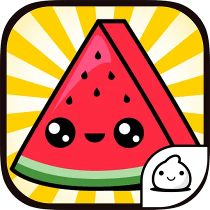 Cute Watermelon Cartoon Illustration