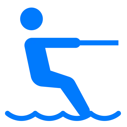 Watersport Figure on Waves
