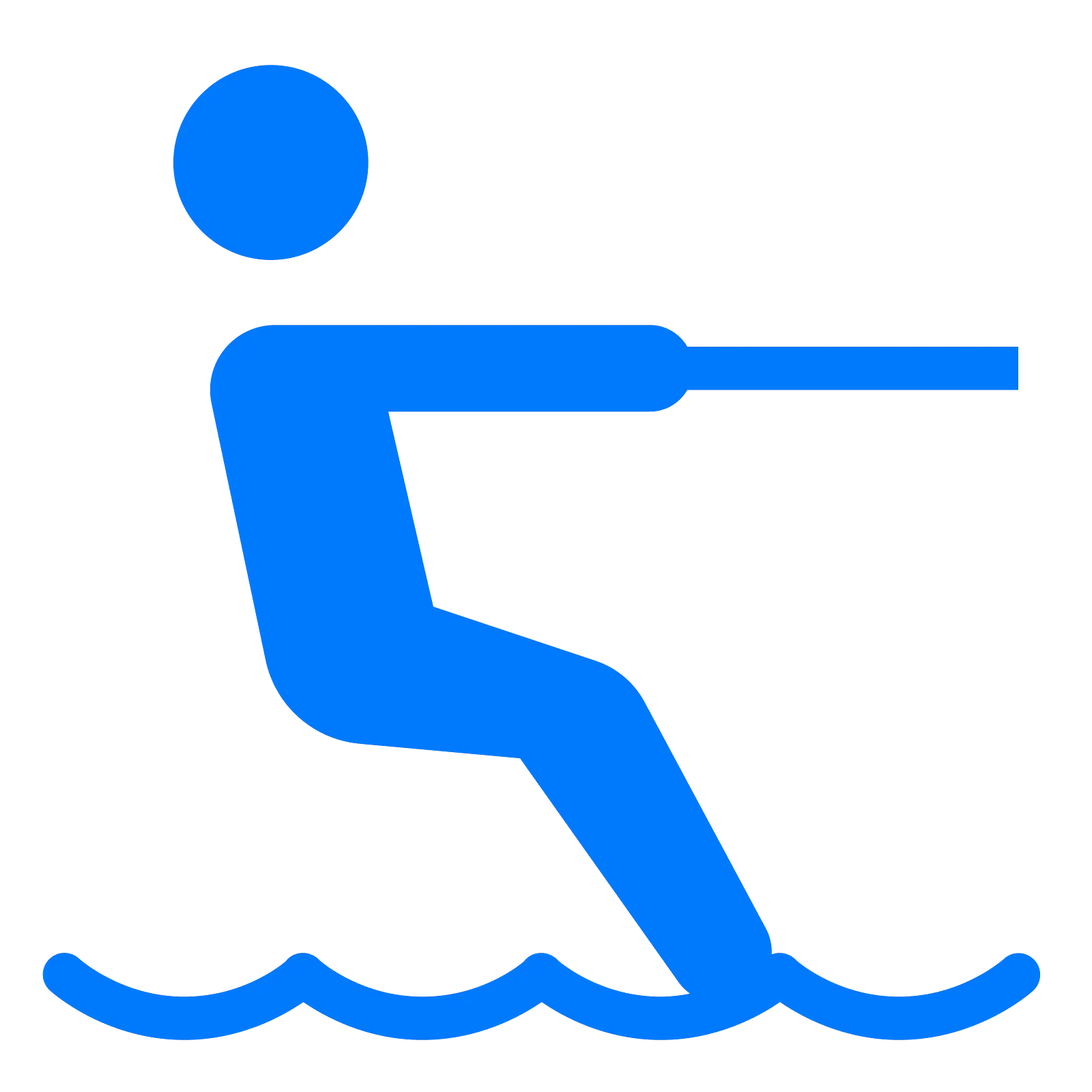 Watersport Figure on Waves