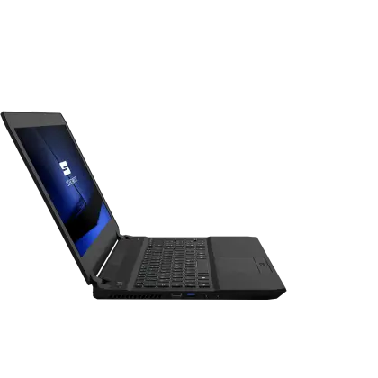 Black Laptop with Open Screen