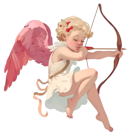 Cupid with Bow and Arrow