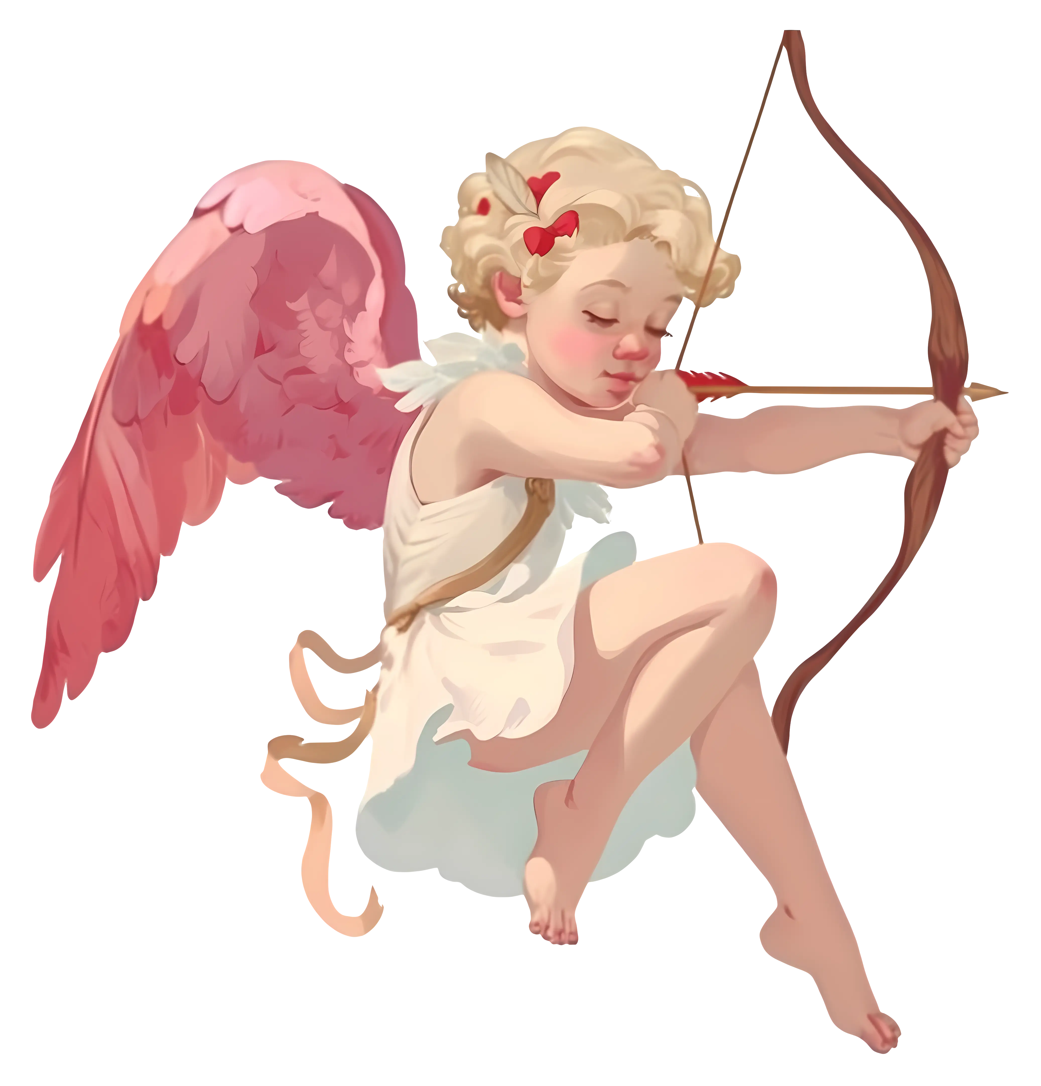 Cupid with Bow and Arrow