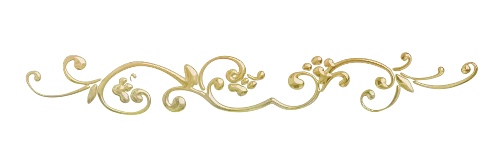 Elegant Golden Floral Border