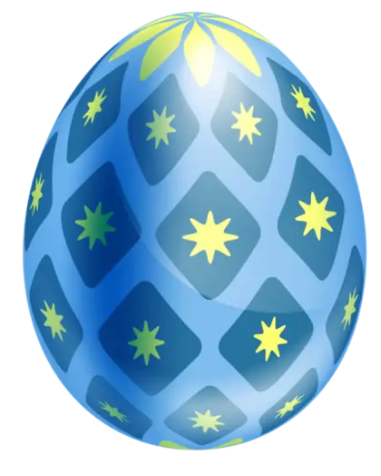 Colorful Decorated Easter Egg