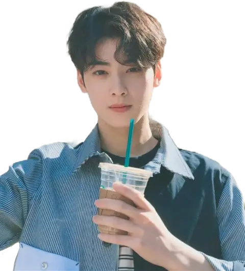 Young Man Holding a Drink