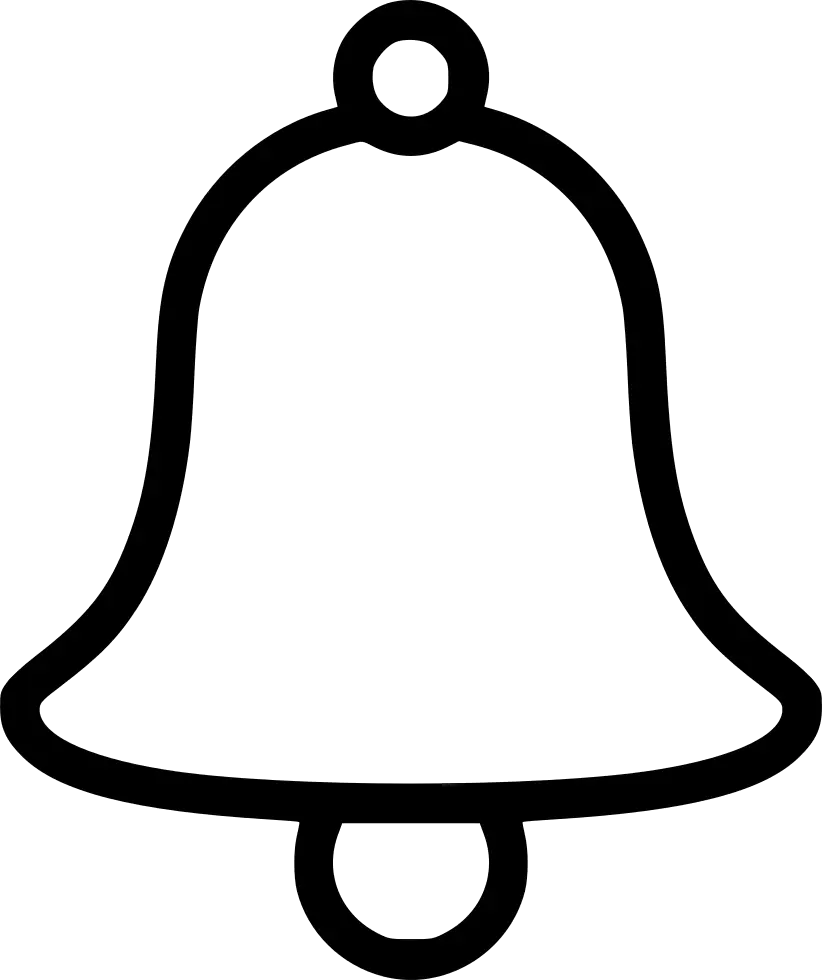 Black Notification Bell Symbol