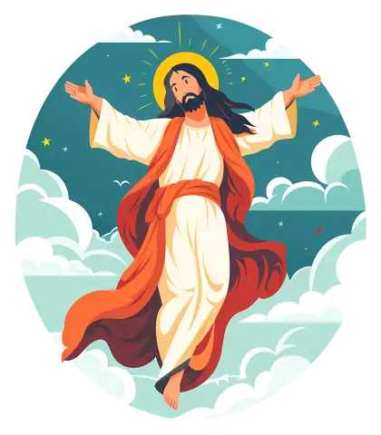 Jesus Ascending to Heaven
