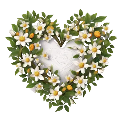 Heart-Shaped Floral Wreath