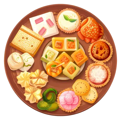 Tray of Assorted Snacks and Treats