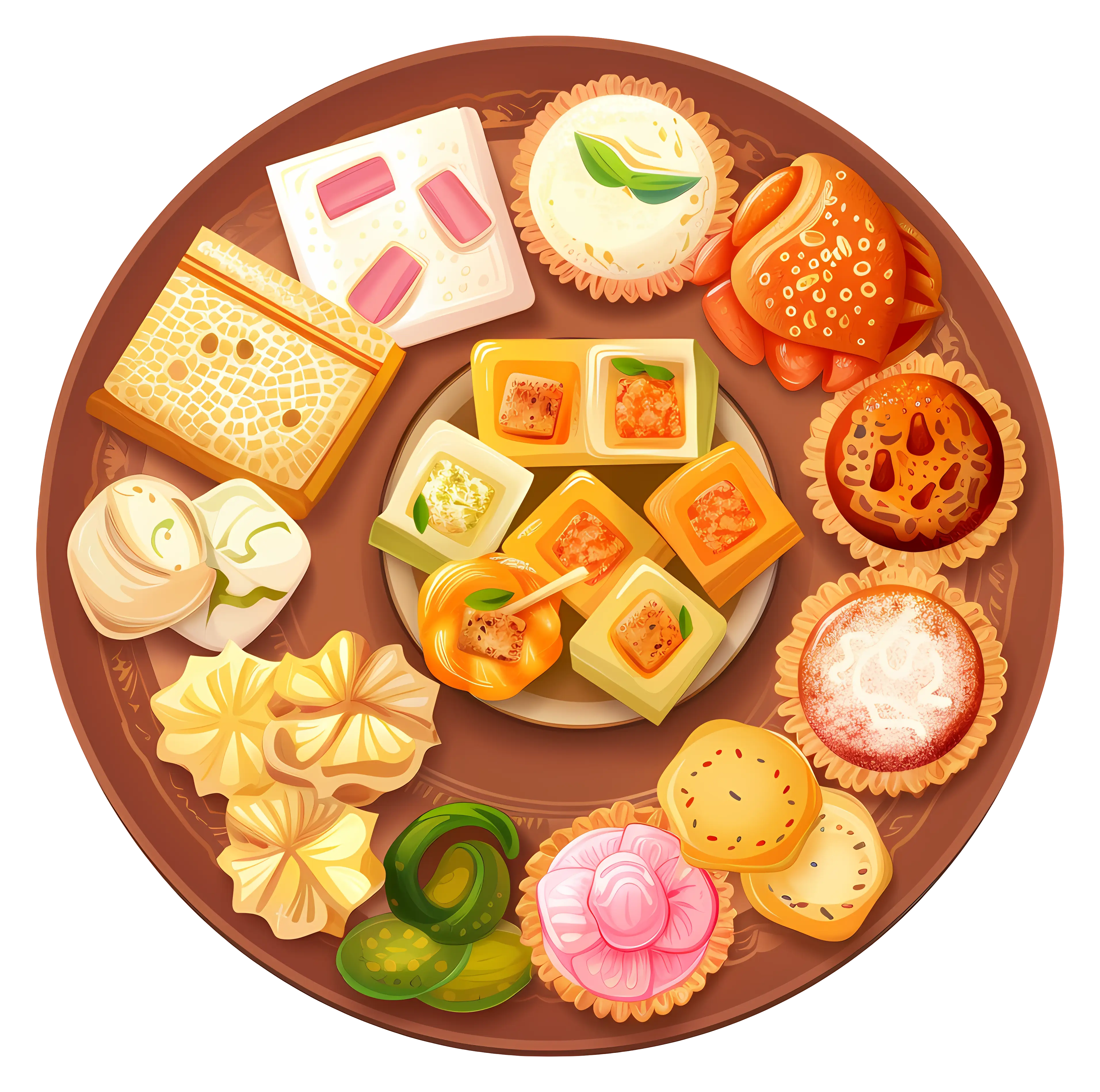 Tray of Assorted Snacks and Treats