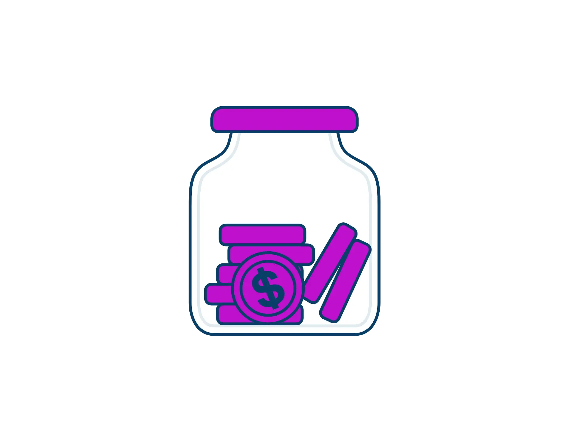 Coin Jar with Savings