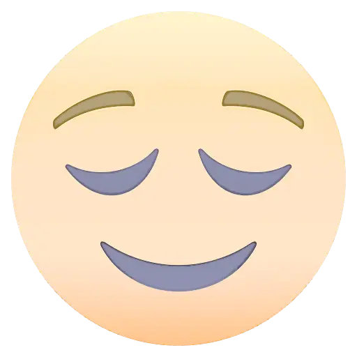 Relaxed Emoji Face Design